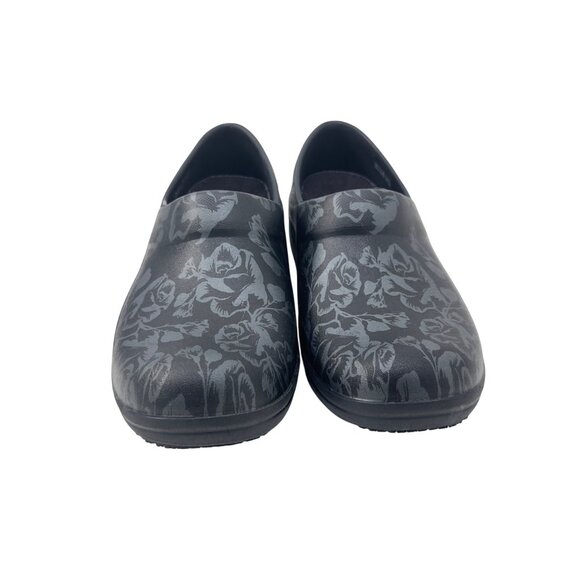 Crocs Professional Clogs Womens Size 7 Black Floral Pattern Slip-Resistant - Picture 6 of 12